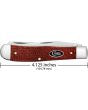 Case Cutlery Trapper Dark Red Burlap Micarta CS