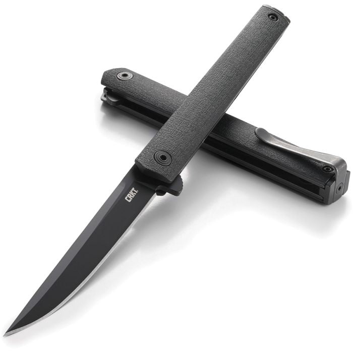CRKT CEO Blk GRN/AUS-8 Stainless - Black