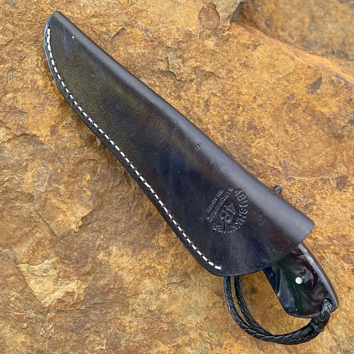 Hunter in 1095 w/ Smoke Swirl Resin
