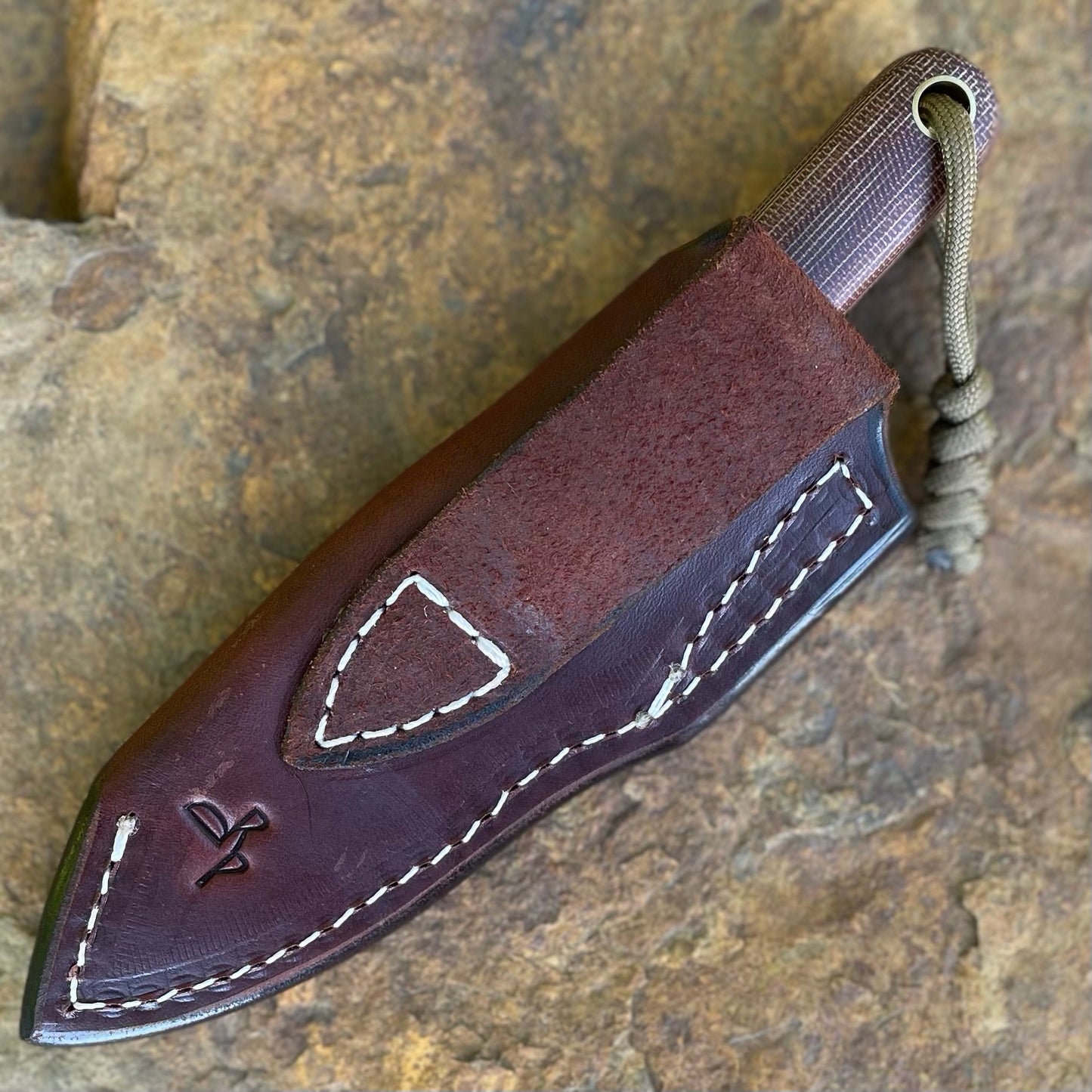 Patch Knife in 8670 w/ Natural Canvas Micarta