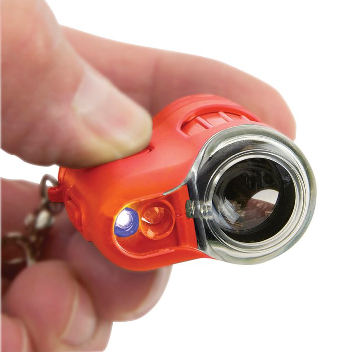 Carson Optics MicroMini Pocket Microscope Green Orange