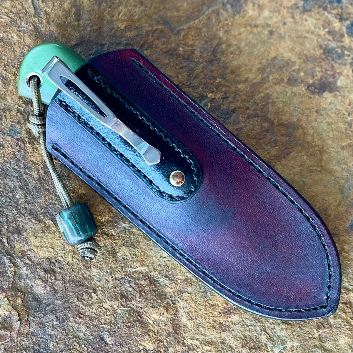 Olivia Pckt knife in S35VN w/ Green Richlite