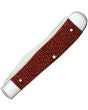 Case Cutlery Trapper Dark Red Burlap Micarta CS