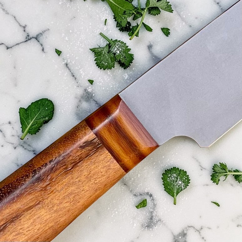 Slicer in CPM154 w/ Tiger Wood/ Vintage Micarta