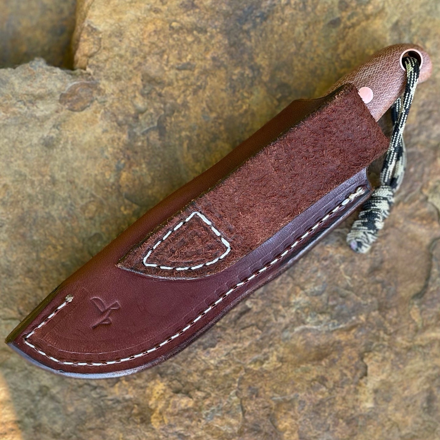 Backroads EDC in 8670 w/ Vintage Crosscut Micarta