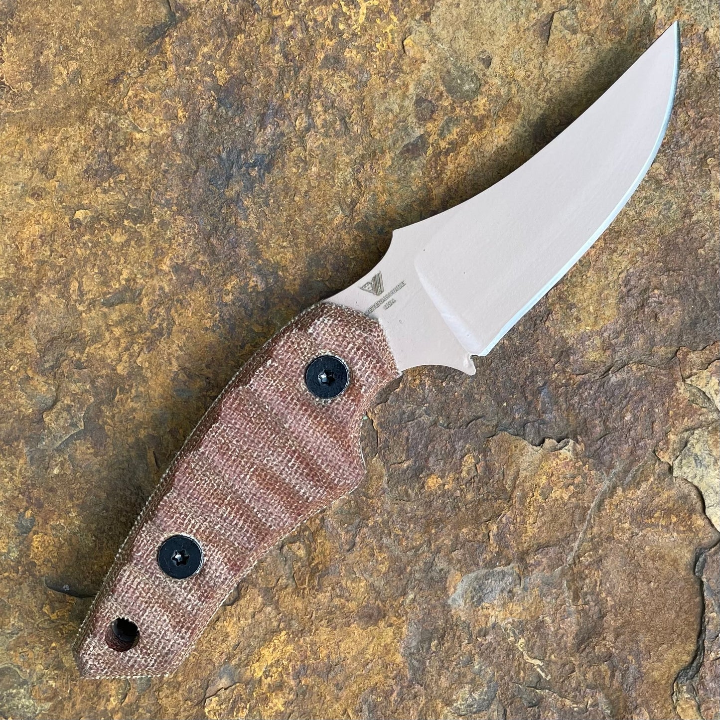Chupacabra in 80CrV2 Tan Cerakote - Natural