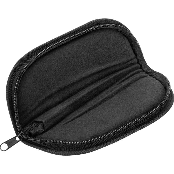 Case cutlery brown zipper pouch