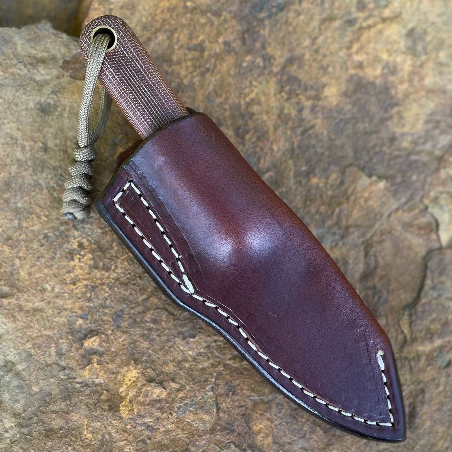 Patch Knife in 8670 w/ Natural Canvas Micarta