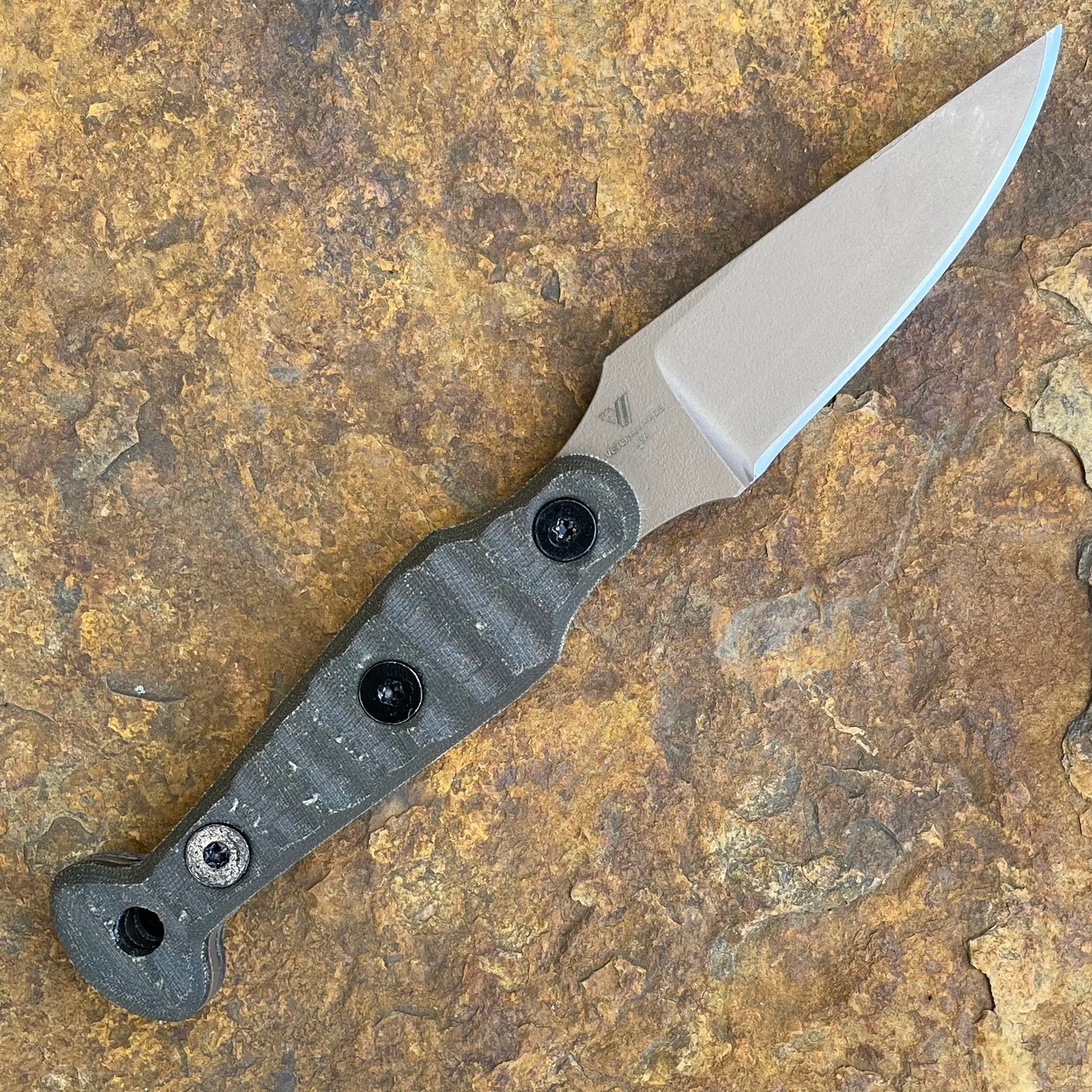 Jackalope in 80CrV2 FDE Cerakote - Green