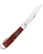 Case Cutlery Trapper Dark Red Burlap Micarta CS
