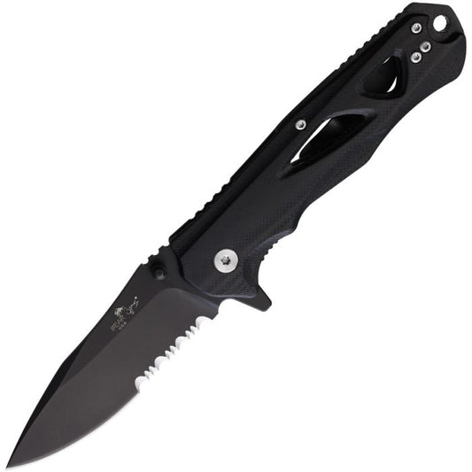 Bear Ops Rancor II Black S35VN Serrated