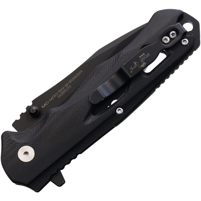 Bear Ops Rancor II Black S35VN Serrated