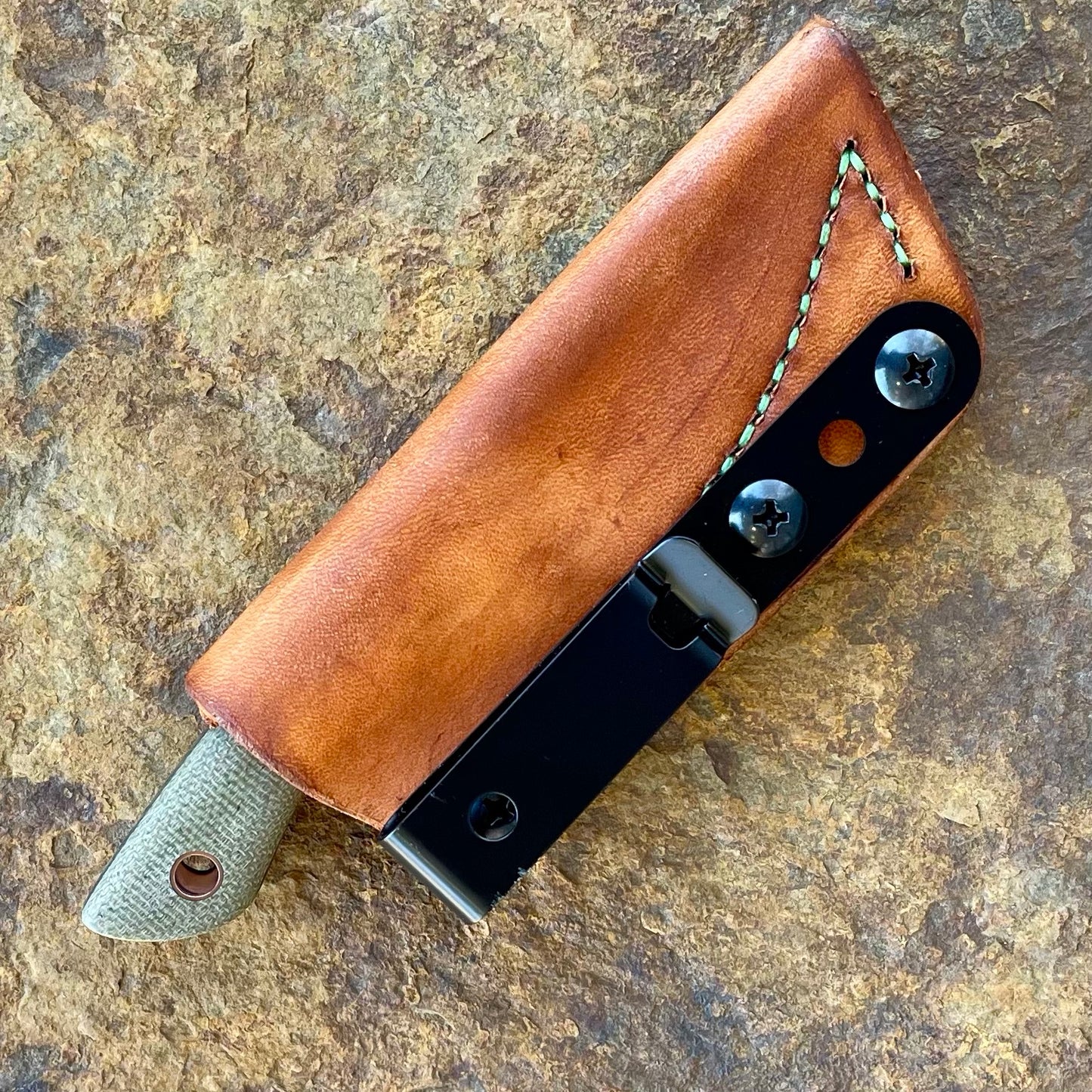Pocket Knife in Nitro-V w/ OD Micarta