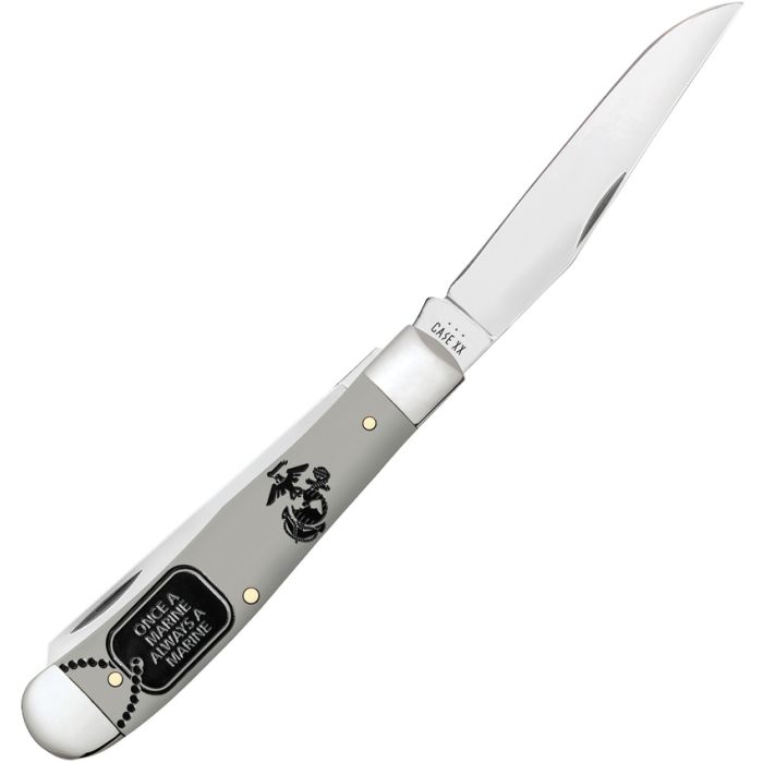 Case Cutlery Trapper USMC Grey