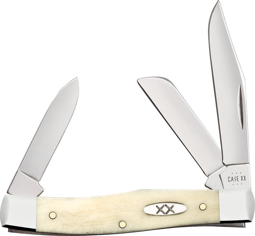 Case Cutlery Medium Stockman Natural Bone