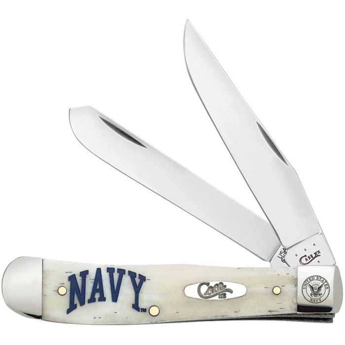 Case Cutlery Trapper U.S. Navy Trapper Natural Bone