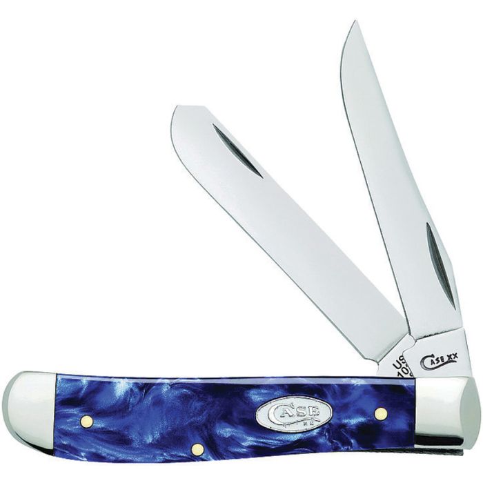 Case Cutlery Mini Trapper Sparxx Blue Kirinite