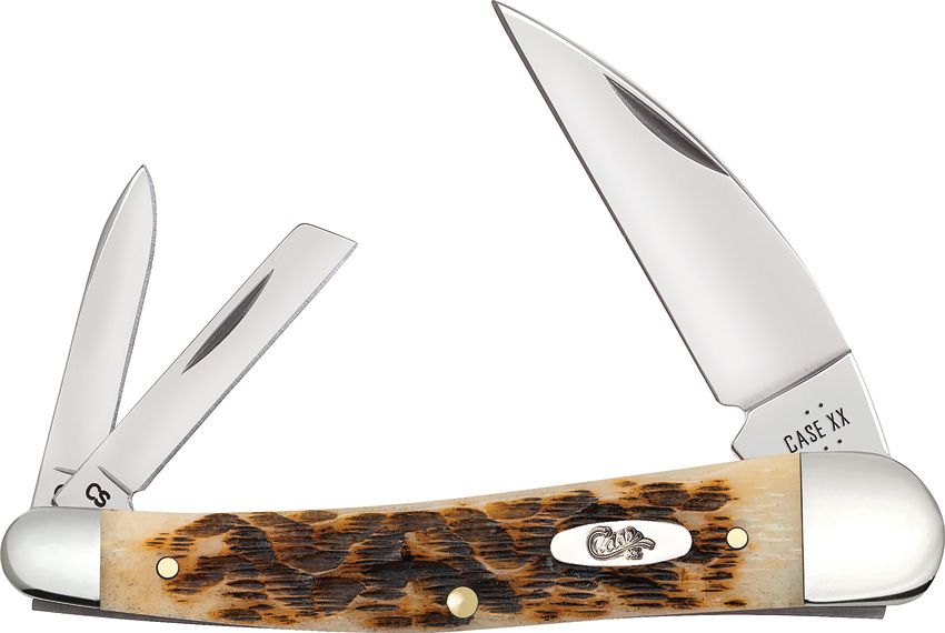 Case Cutlery Seahorse Whittler Amber Bone CS