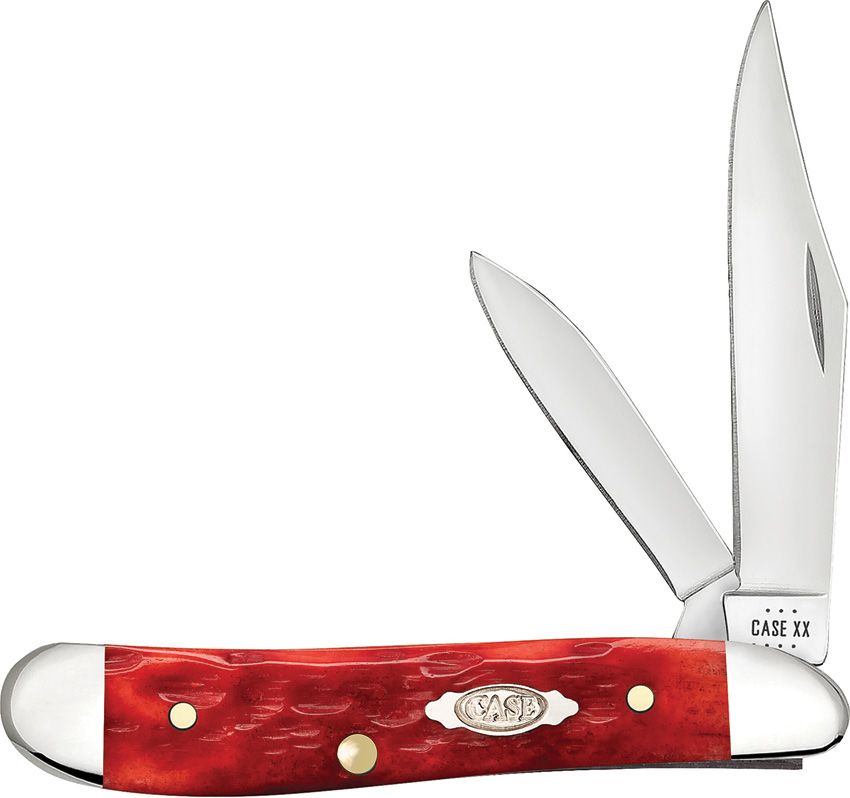 Case Cutlery Peanut Dark Red Bone CS