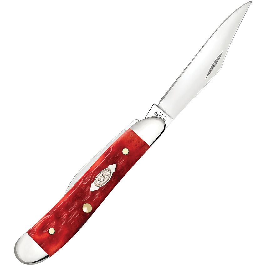 Case Cutlery Peanut Dark Red Bone CS