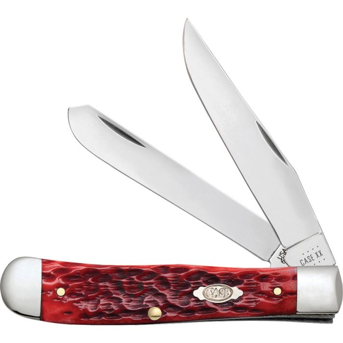Case Cutlery Trapper Dark Red Bone CS