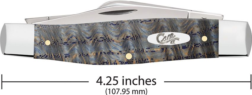 Case Cutlery Large Stockman Blue Curly Oak