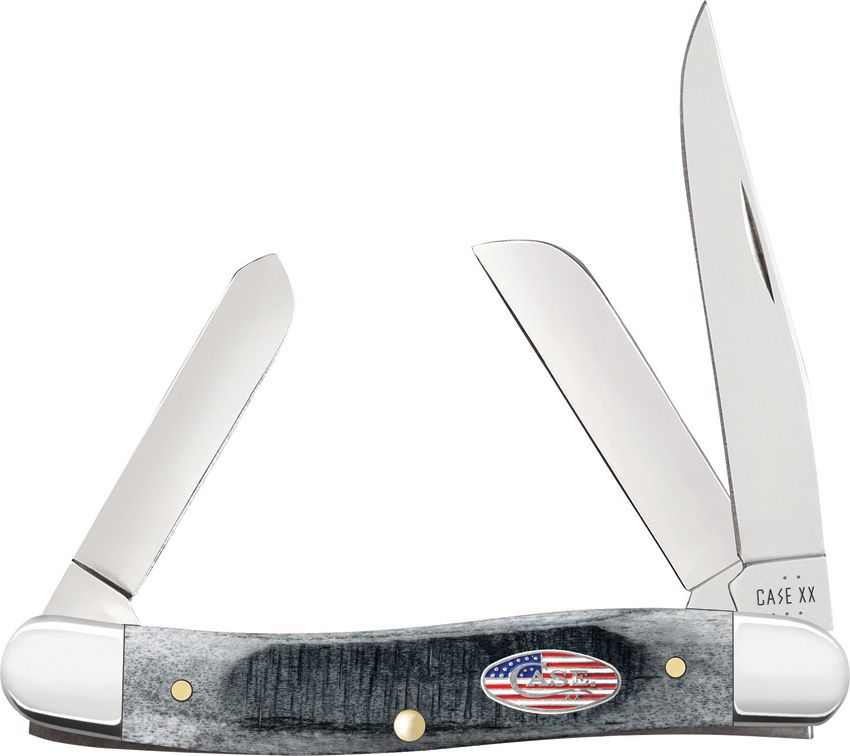 Case Cutlery Medium Stockman Gray Sawcut Bone