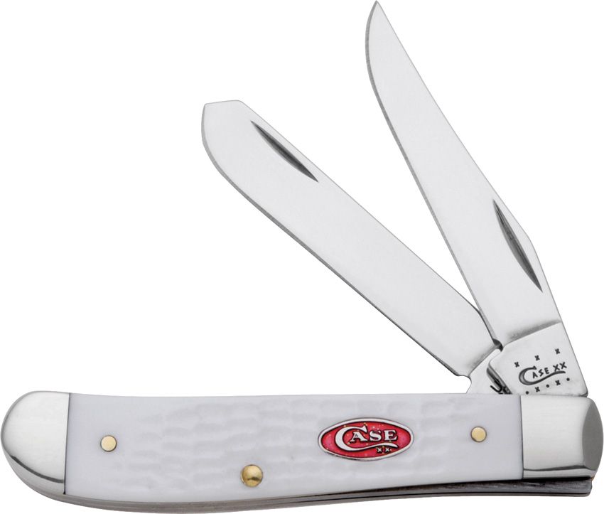 Case Cutlery Mini Trapper Sparxx White
