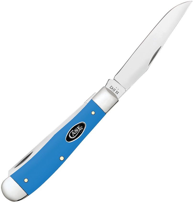 Case Cutlery Trapper Light Blue Synthetic