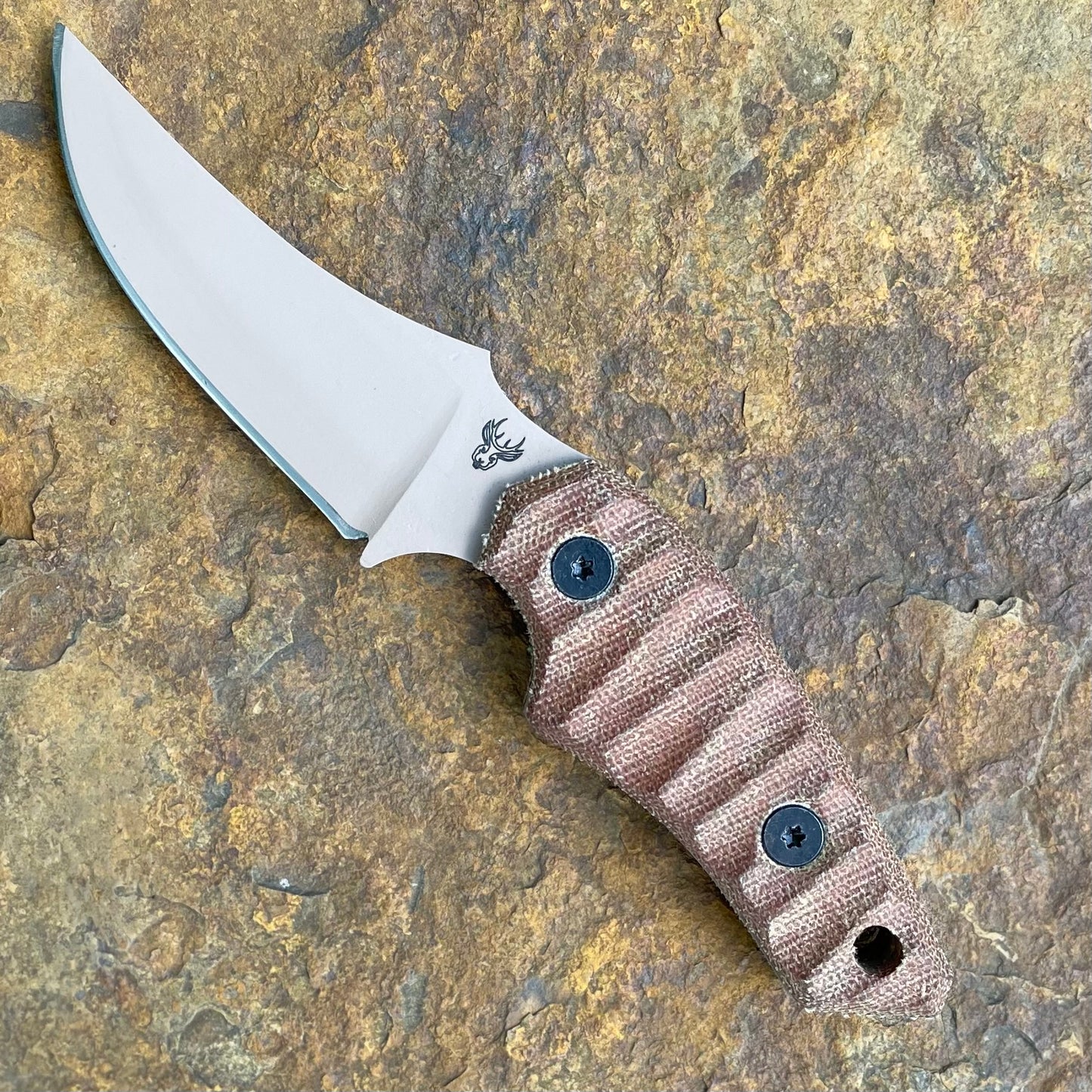 Chupacabra in 80CrV2 Tan Cerakote - Natural