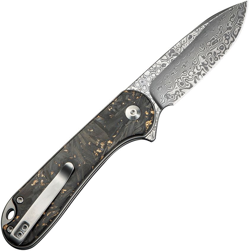 Civivi Elementum II Button Lock CF Damascus