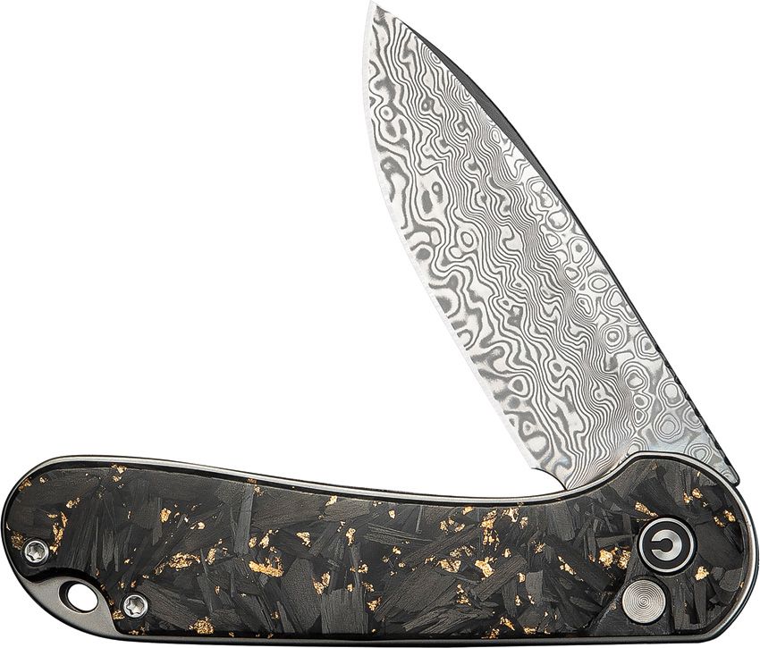 Civivi Elementum II Button Lock CF Damascus