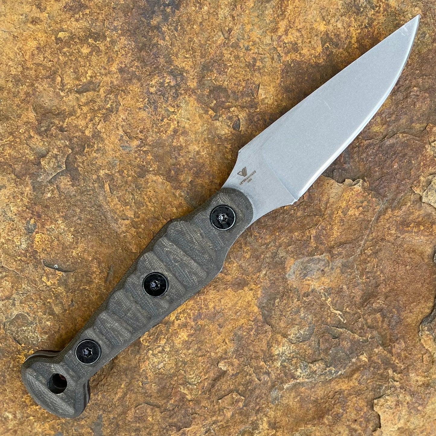Jackalope in 80CrV2 Sandblasted - Green