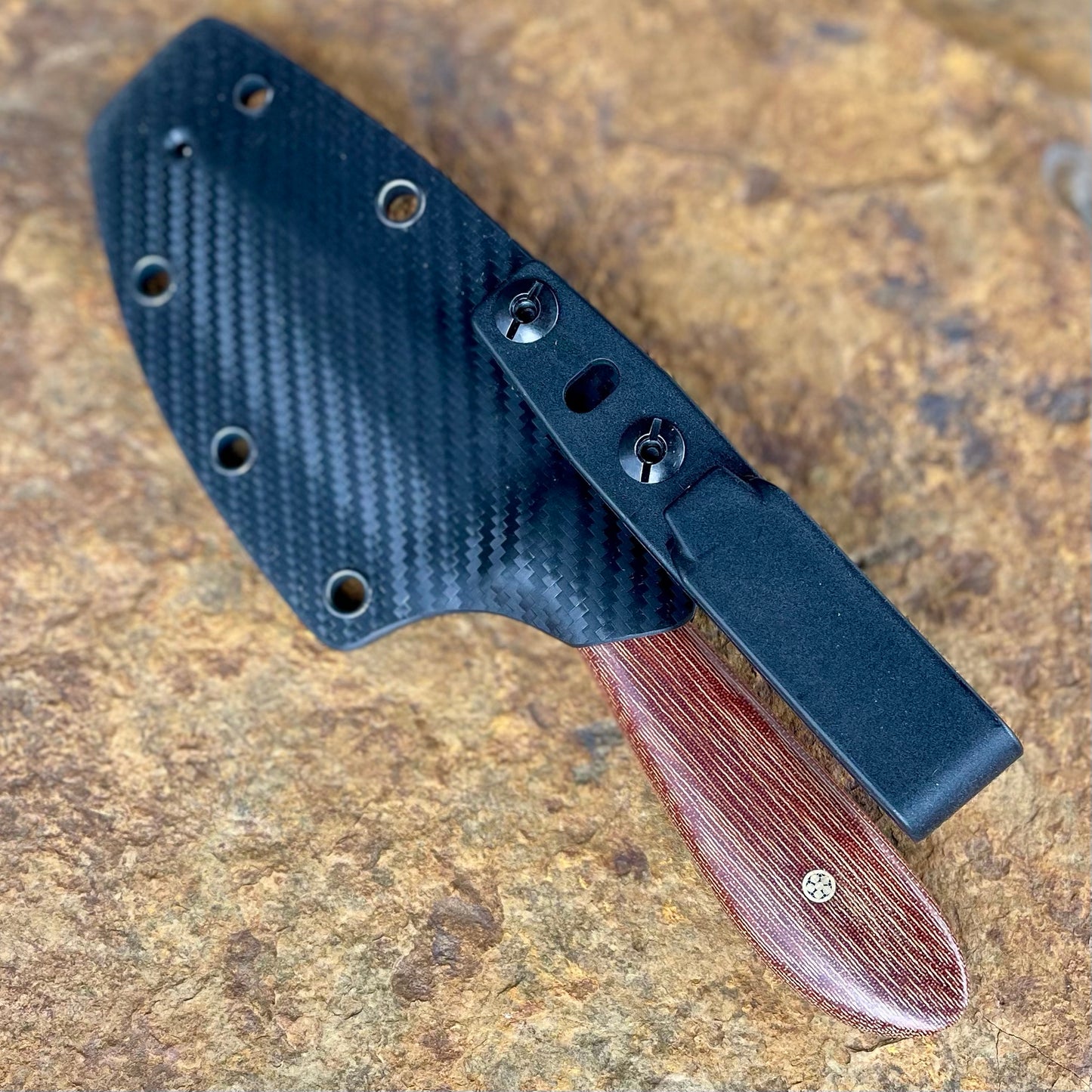 Vireo in AEB-L w/ Cross Cut Micarta