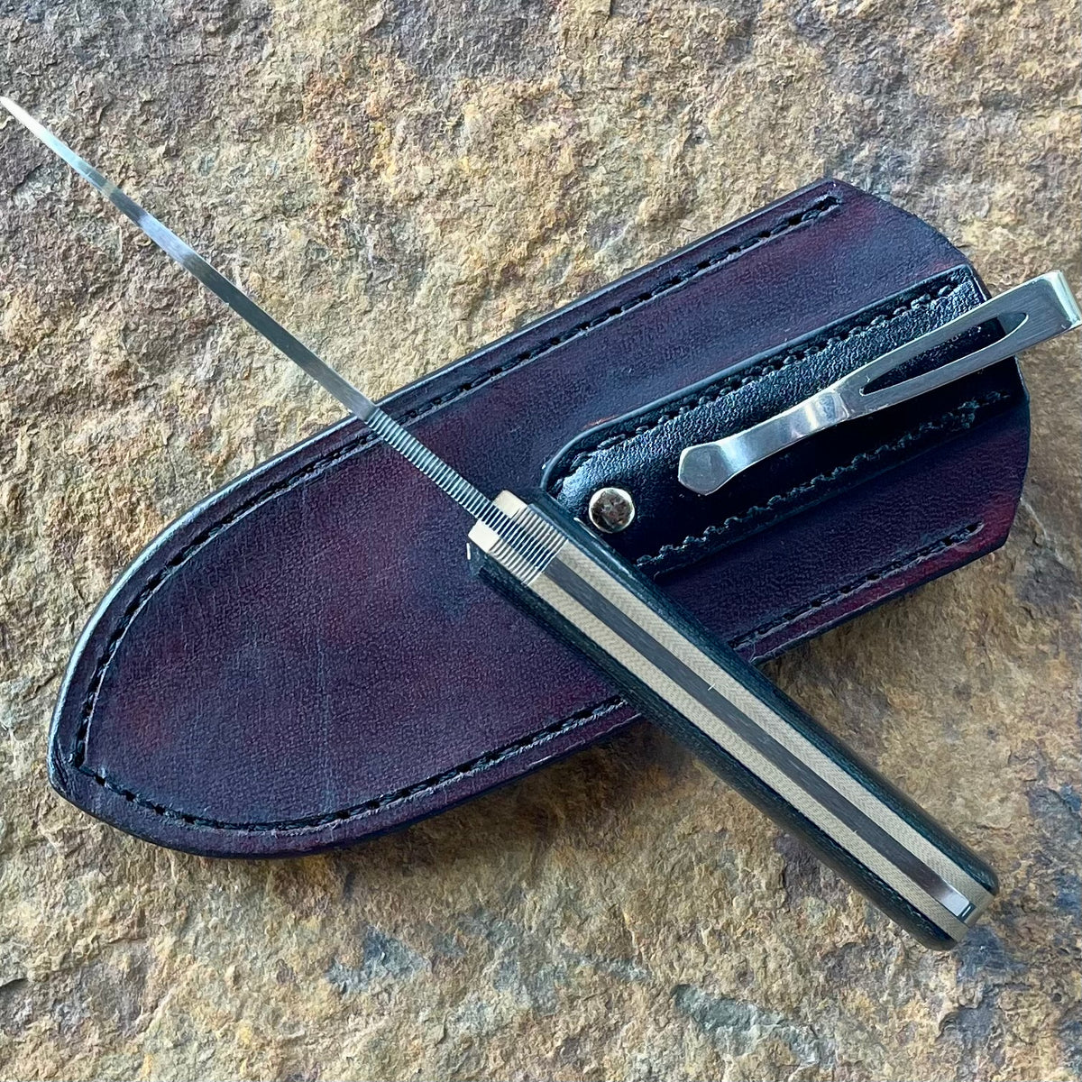 Olivia Pocketknife in CPM154 w/ Black Micarta