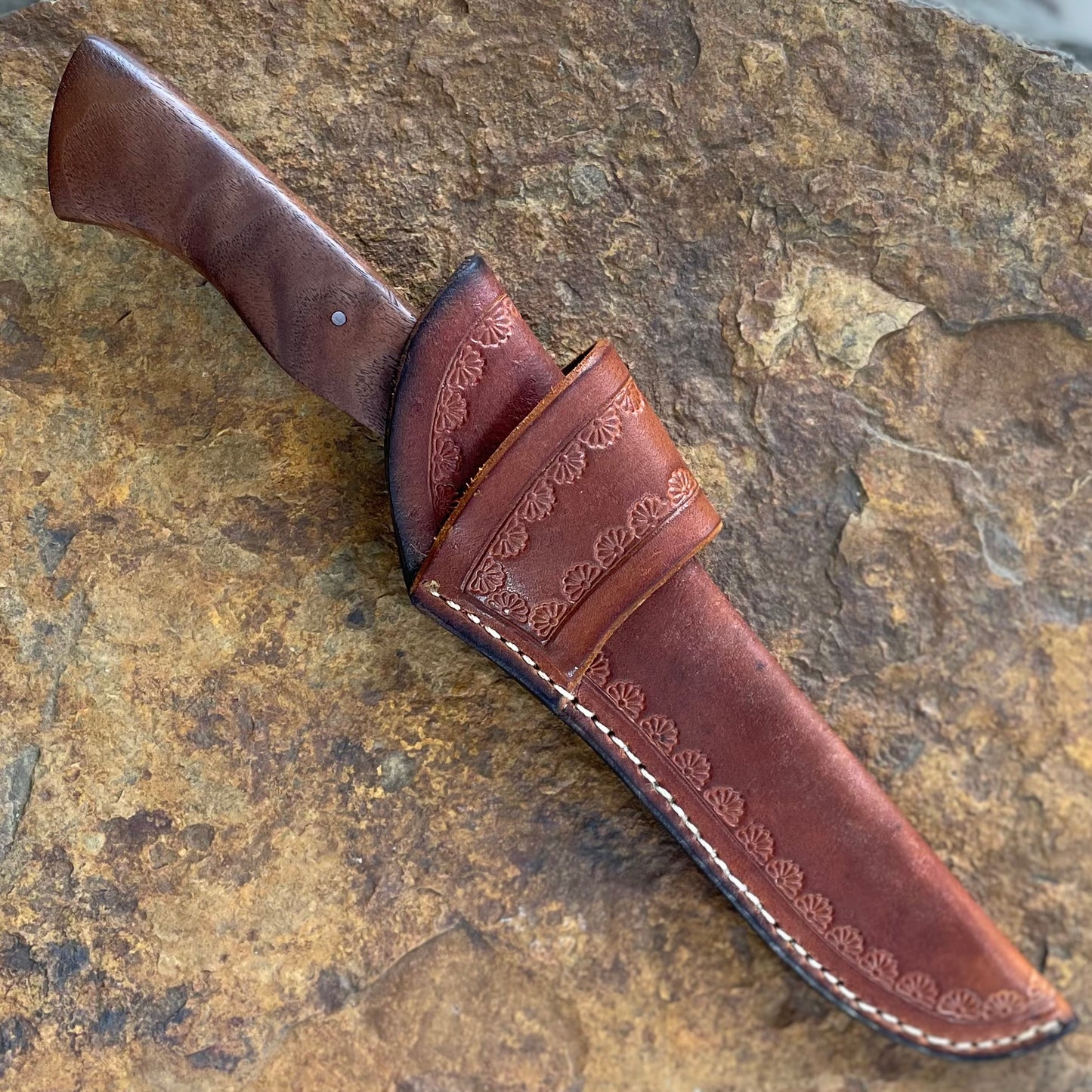 Forged Hunter in 5160 w/ Quilted Walnut