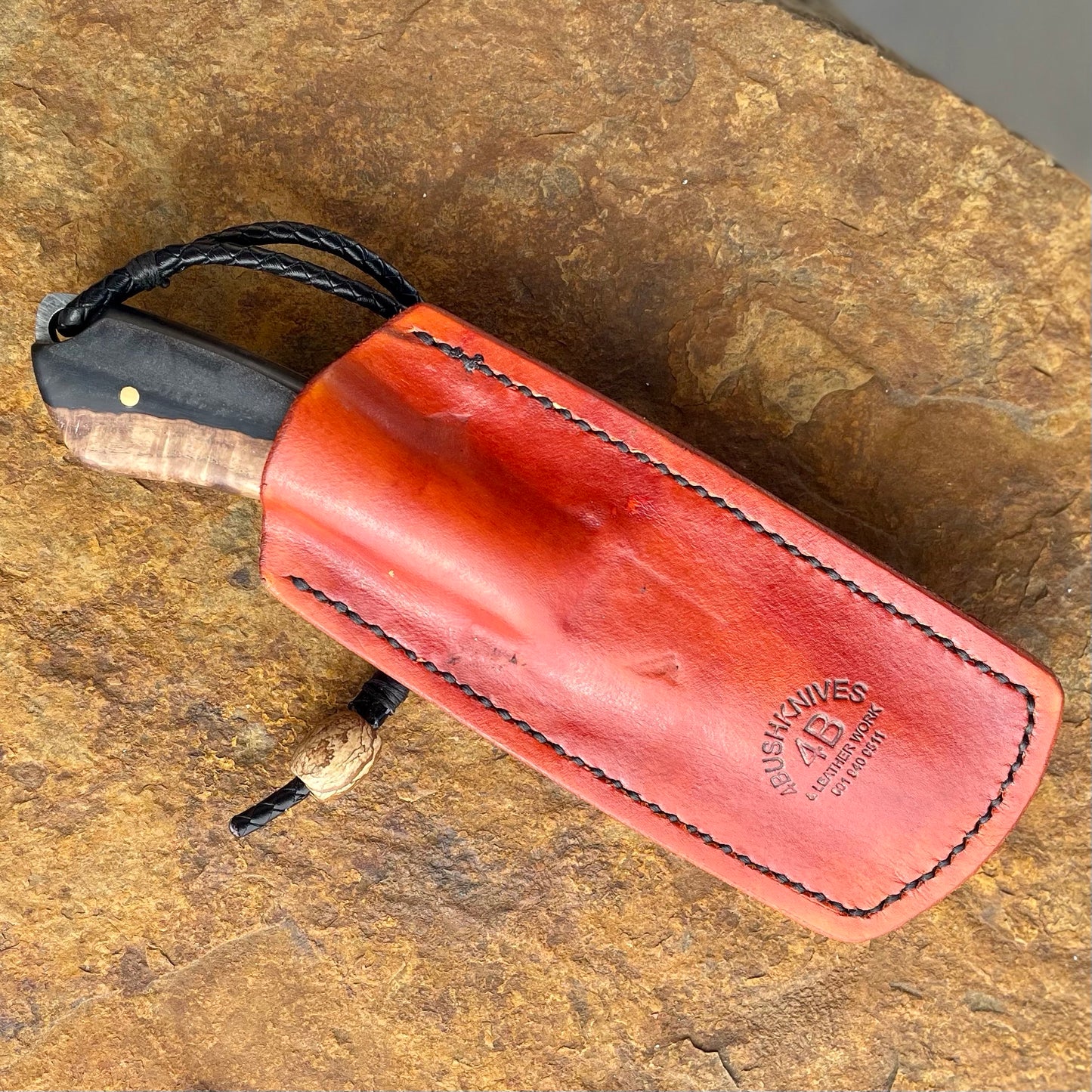 Hunter in 1095 w/ Oak Burl Black Resin