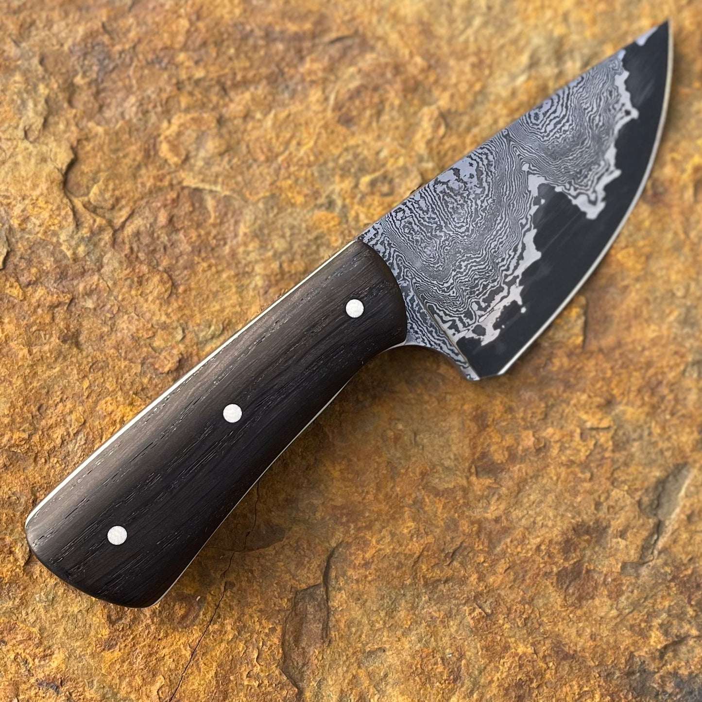 Apex in 80CrV2 Go Mai (Damascus/304 SS Mesh)