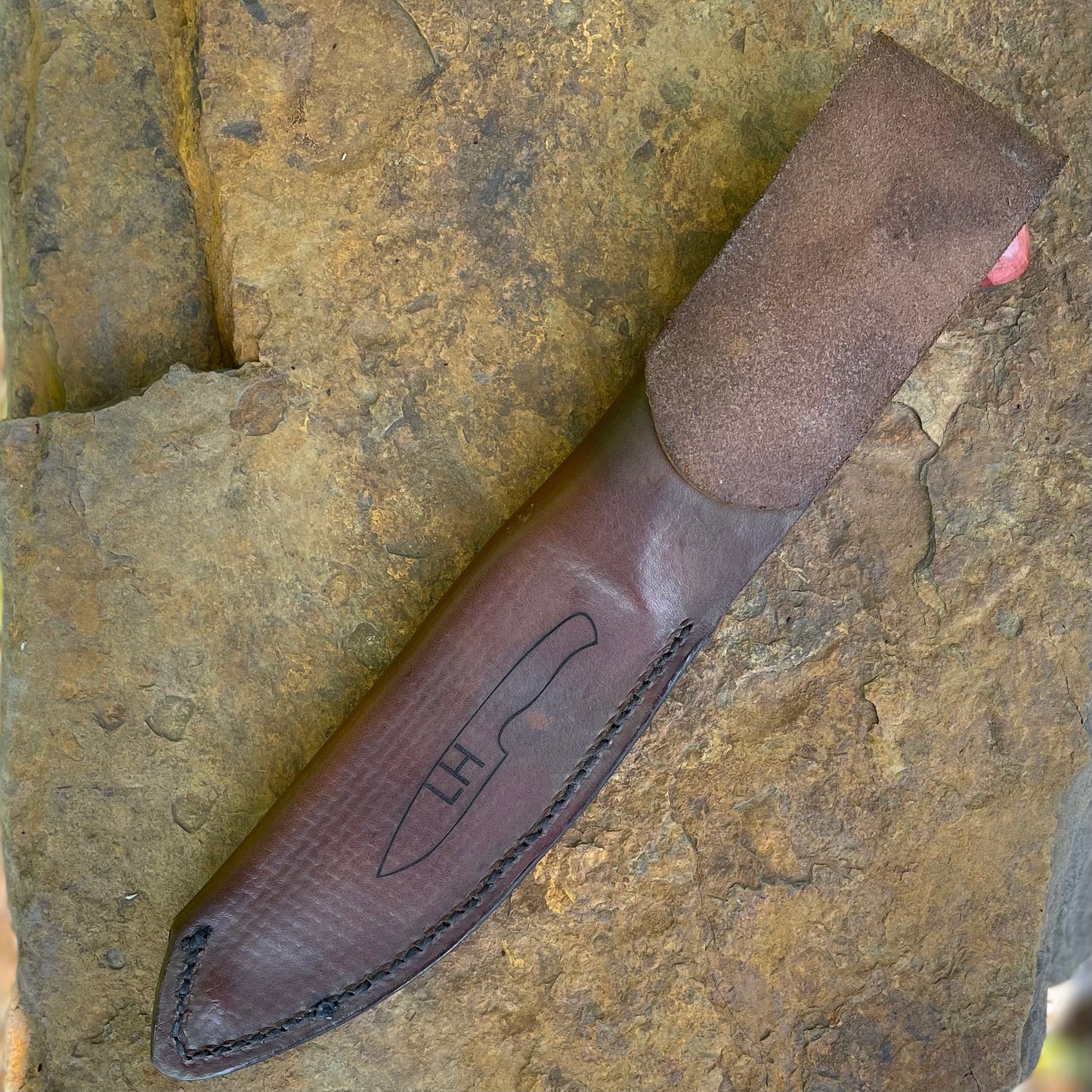 Forged Recurve Chopper in 1095 w/ Maple Burl
