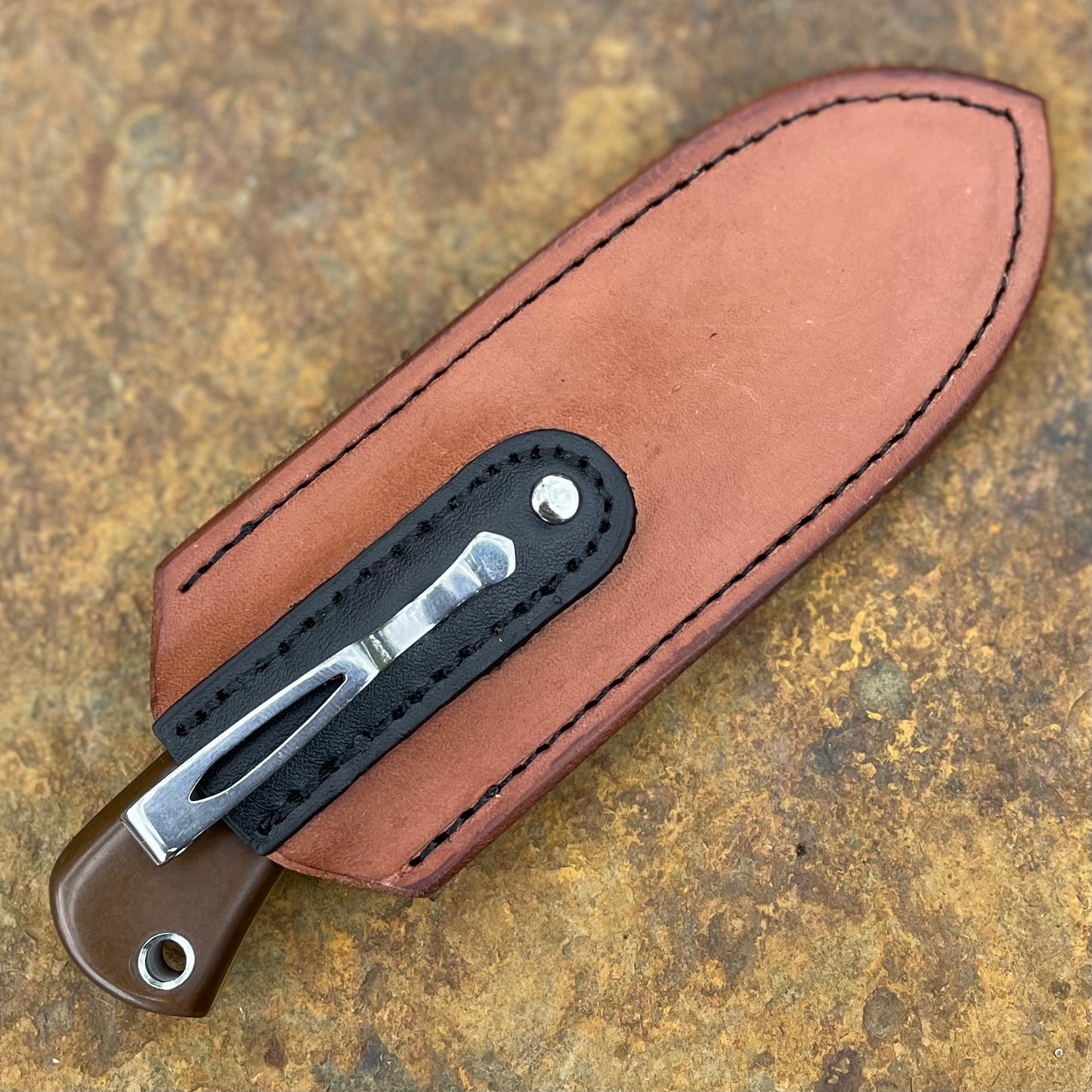 Pocket Knife in CPM154 w/ Vintage Micarta