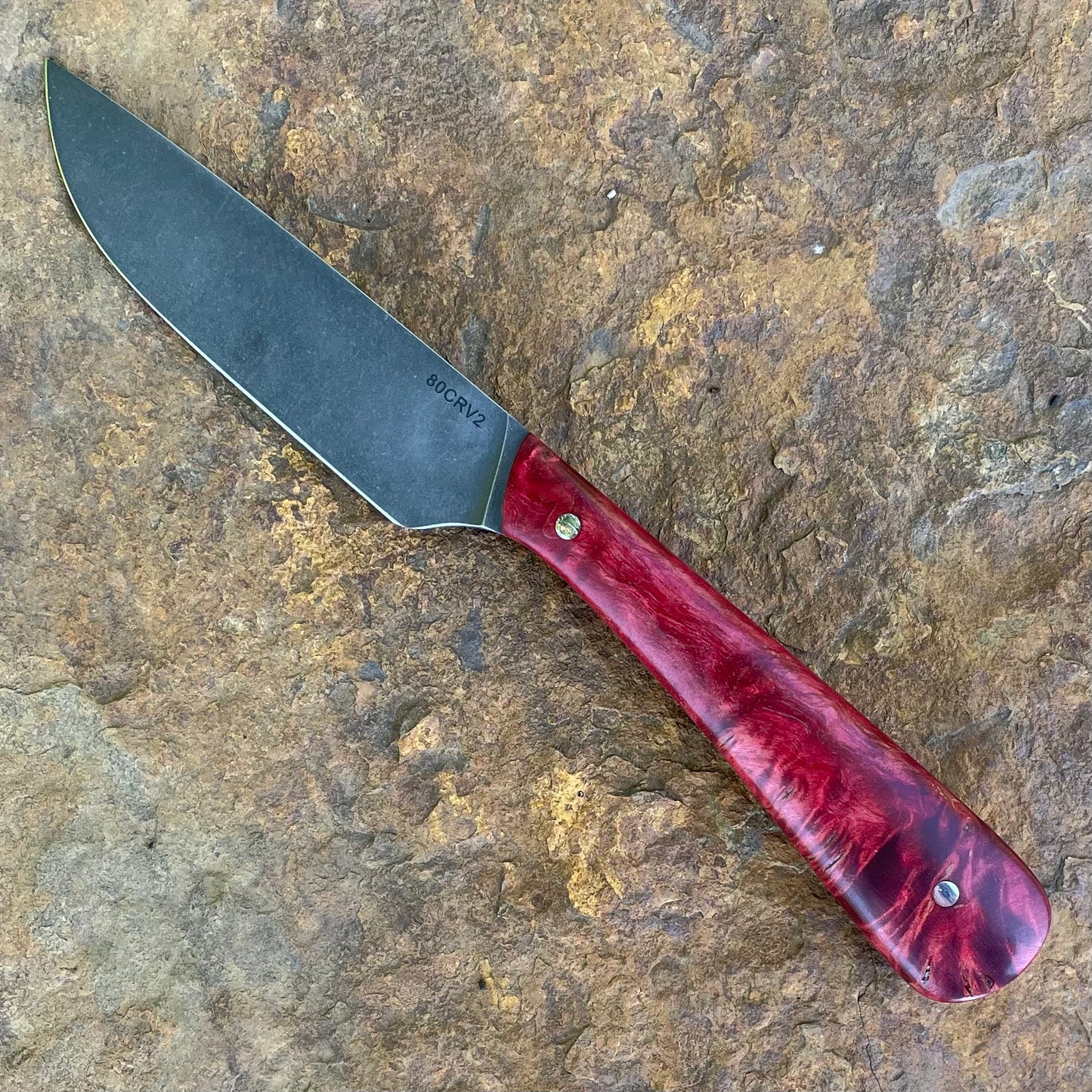 Boss Scrapper in 80CrV2 w/ Red Mango