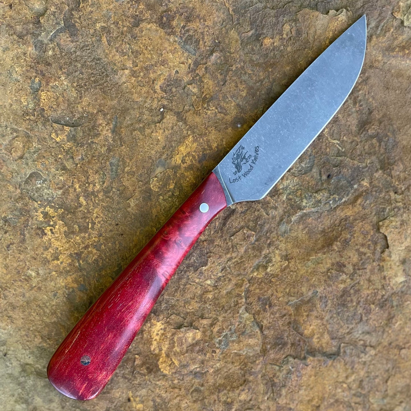 Boss Scrapper in 80CrV2 w/ Red Mango