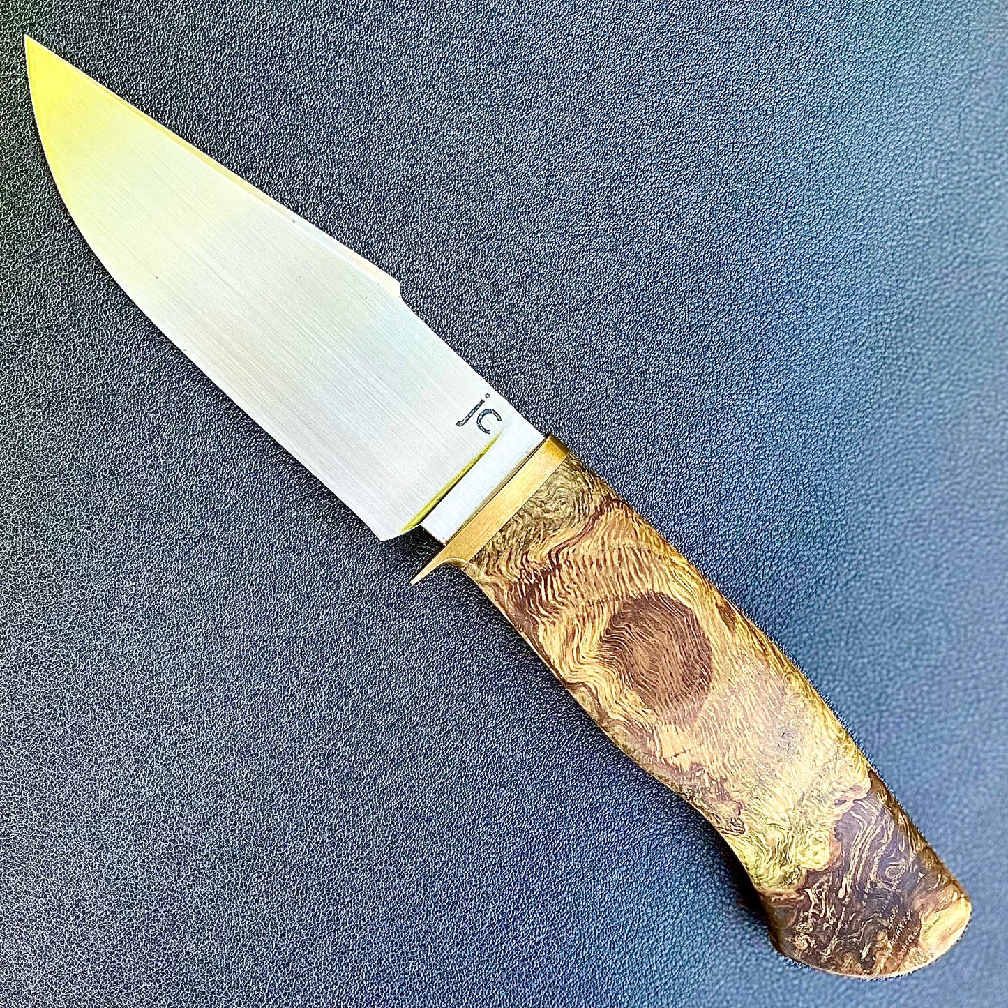 Forged Hunter in 80CrV2 w/ Green Stabilized Oak