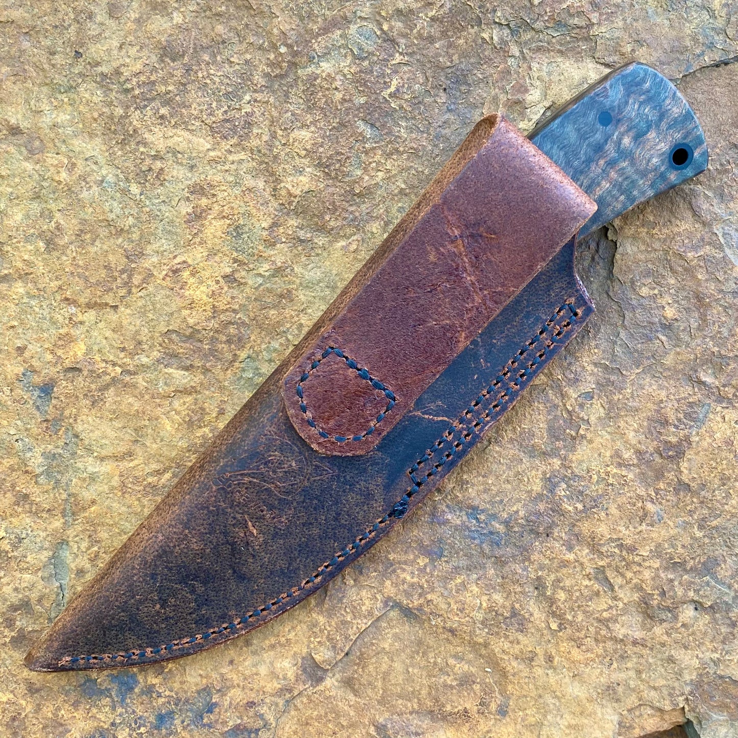 Bison in 52100 w/ Green Curly Maple