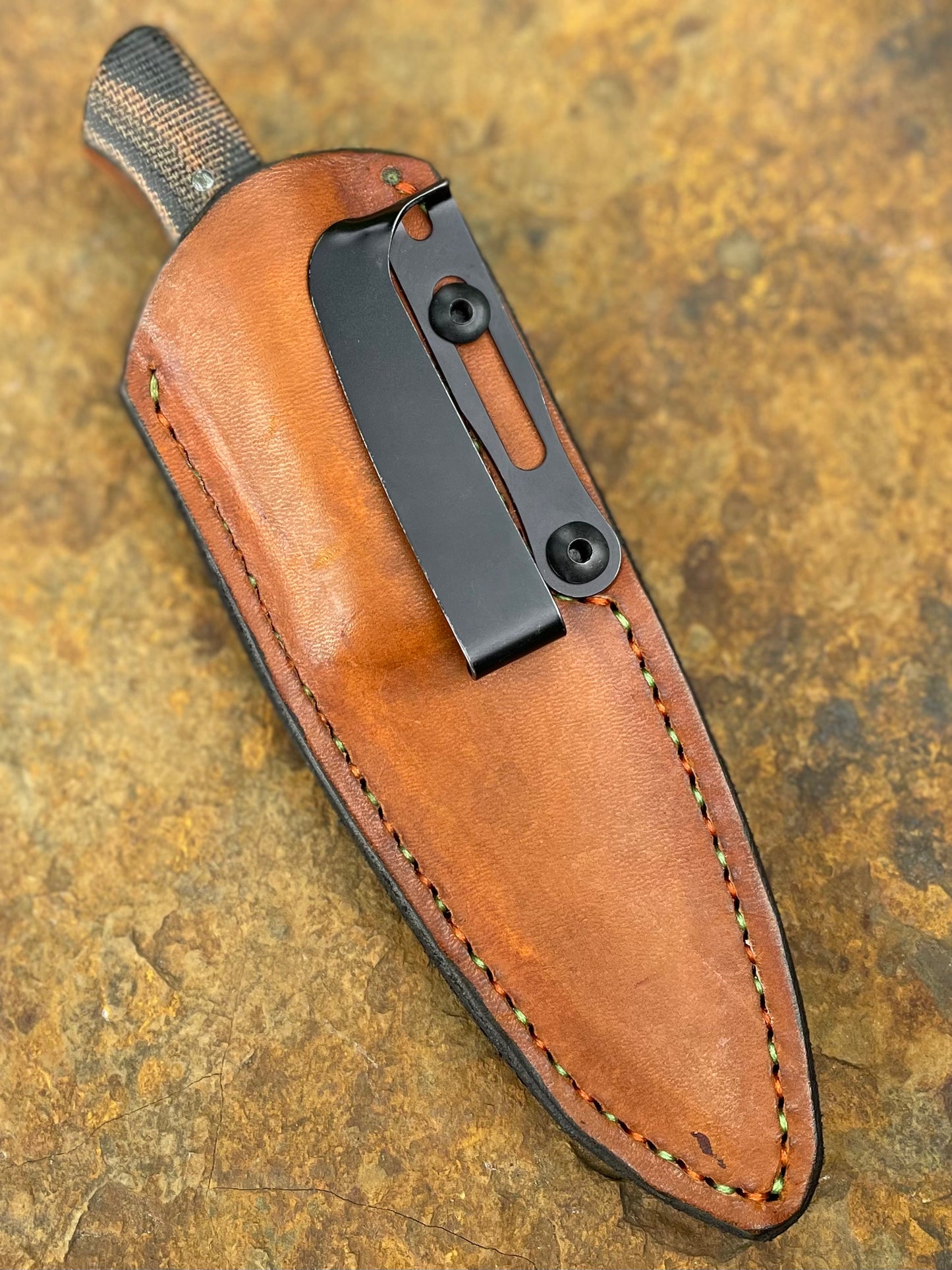 Finn Style Caper in CPM S35VN w/ Camo Micarta