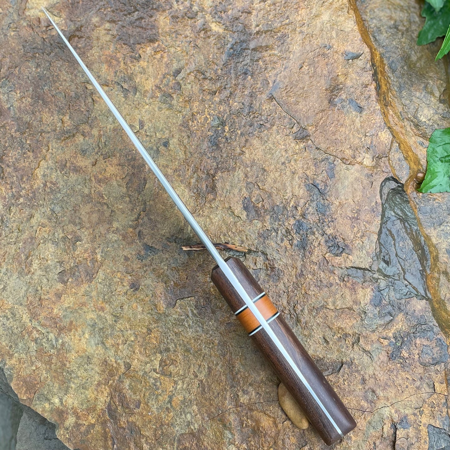 Chef Knife in 1080 w/ Koa and Paper Micarta