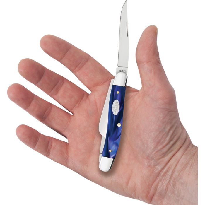 Case Cutlery Medium Stockman Blue Pearl Kirinite