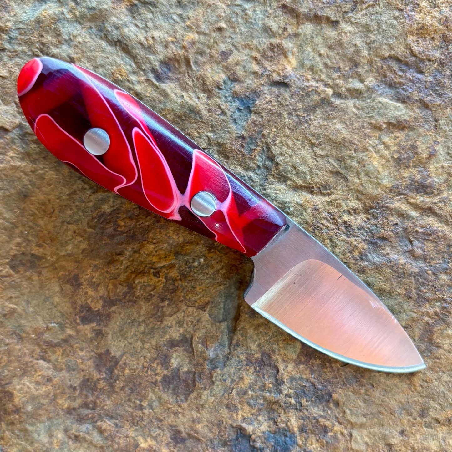 Peanut EDC in 1095 w/ Red Kyronite
