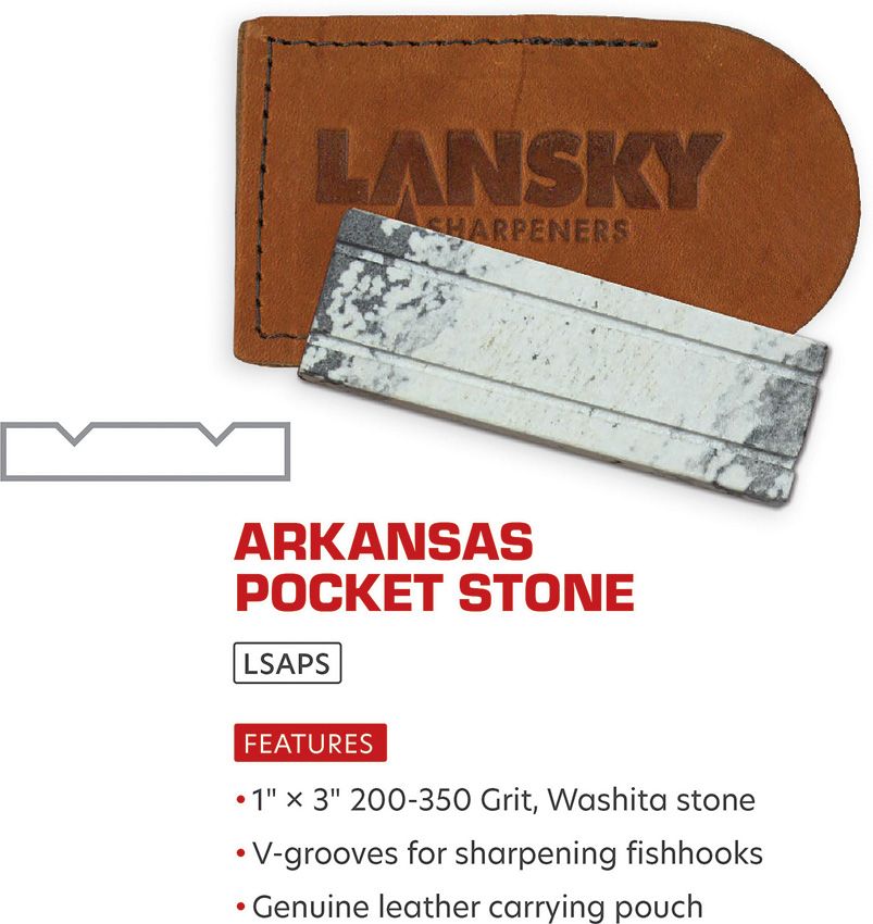Lansky Soft Arkansas Pocket Stone