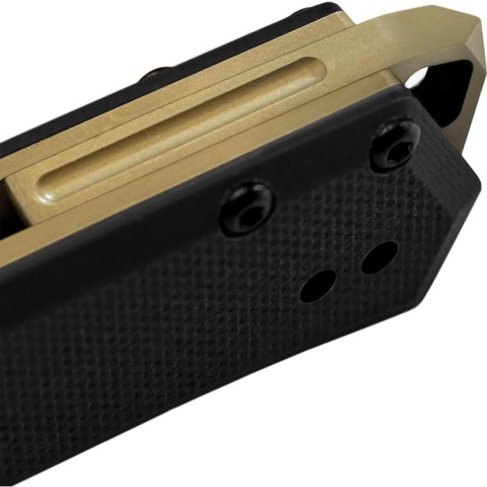 Tekto F1 Alpha Linerlock Black G10/Bronze/Black D2